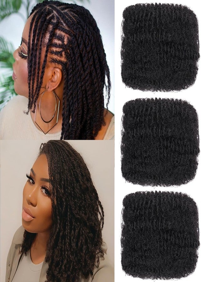 إكستريند 10 بوصة 3 حزم 90 غرام شعر أفرو أسود طبيعي مجعد ومتشابك للتضفير، شعر أفرو مجعد ومتشابك للتضفير الصغير، وصلات شعر دريدلوكس لإصلاح الضفائر للنساء (30 غرام/عبوة) - Image 1